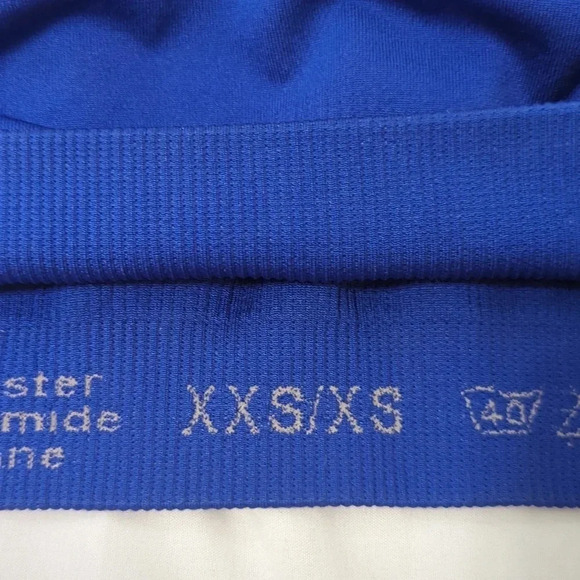 Ivy Park Seamless Racerback Sports Bra, Color Cobalt Blue Size XXS/XS - Picture 13 of 14